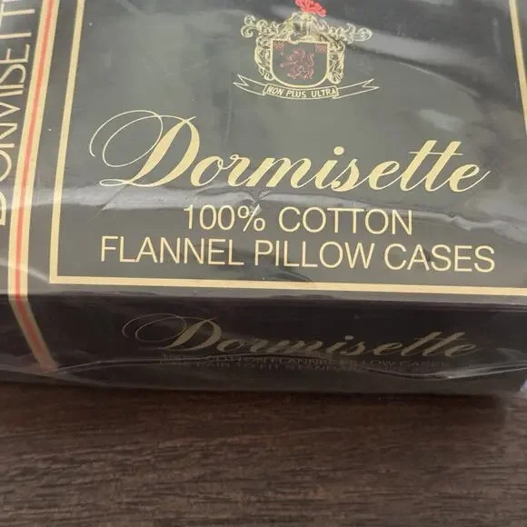 VTG New Dormisette Flannel Full Double Flat Sheets 2 Pillowcases 100% Cotton - Picture 6 of 14
